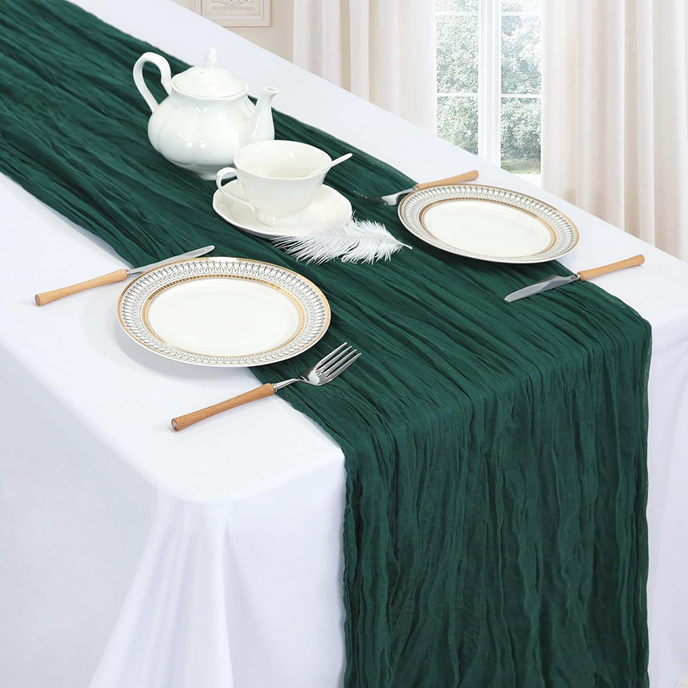 Emerald Green Cheesecloth Tabl - Desk Setup Dark บทวิจารณ์และราคา