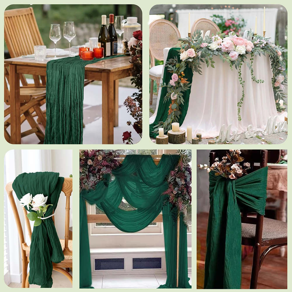 Emerald Green Cheesecloth Tabl - Desk Setup Dark บทวิจารณ์และราคา