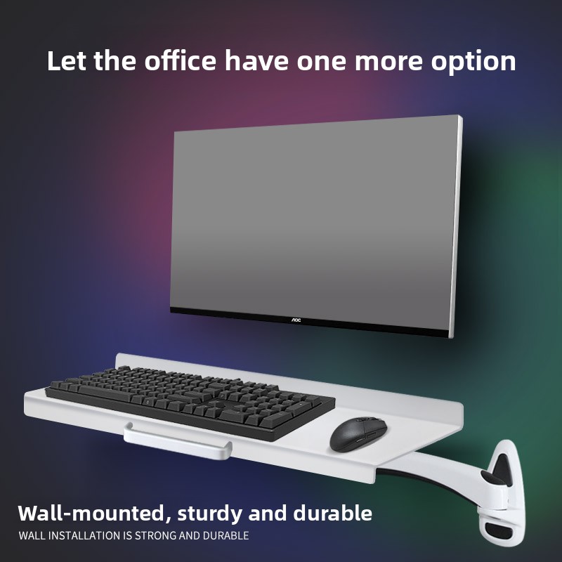 Industrial Wall Mounted Keyboa - Desk Setup Living Room บทวิจารณ์และราคา