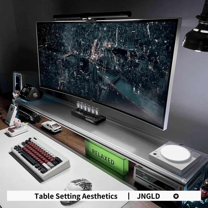 Aluminum Monitor Stand Acrylic - Desk Setup Living Room บทวิจารณ์และราคา