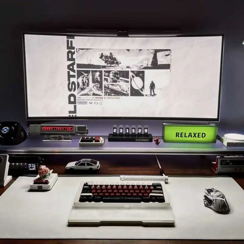 Aluminum Monitor Stand Acrylic - Desk Setup Living Room บทวิจารณ์และราคา