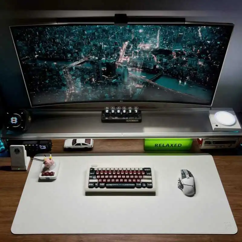 Aluminum Monitor Stand Acrylic - Desk Setup Living Room บทวิจารณ์และราคา