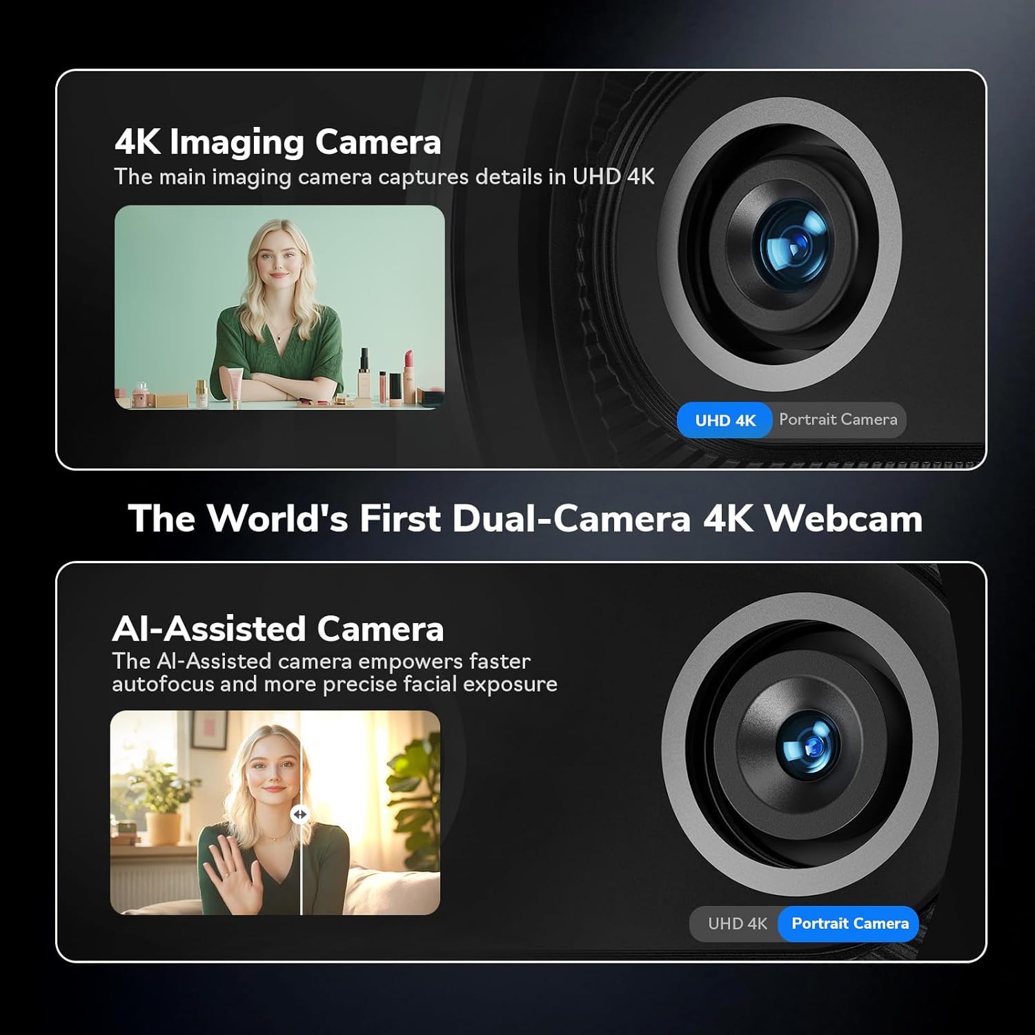 4K Webcam EMEET Dual-Camera AI - Desk Setup Ai บทวิจารณ์และราคา