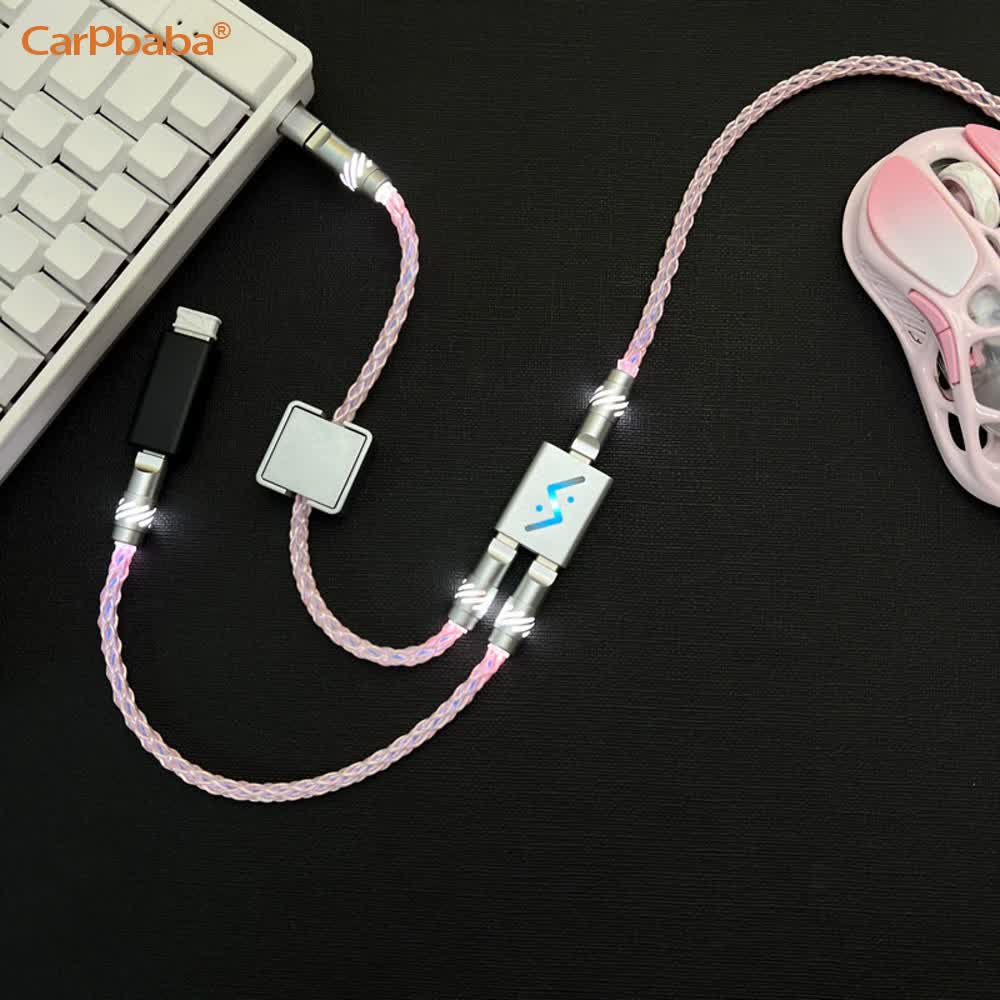 Customized Luminous 8K Gaming  - Desk Setup Usb Hub บทวิจารณ์และราคา