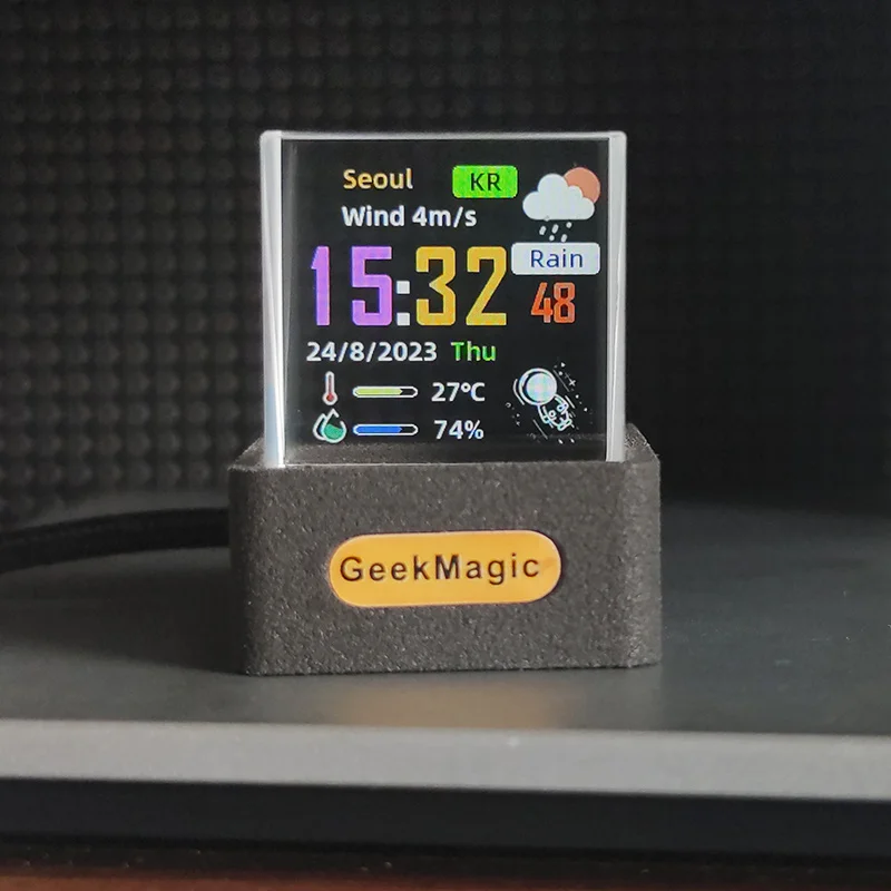 GeekMagic GIFTV Crystal Cube P - Korean Desk Setup บทวิจารณ์และราคา