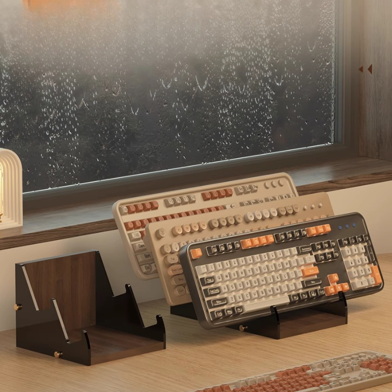 Acrylic Floating Keyboard Stan - Desk Setup Living Room บทวิจารณ์และราคา