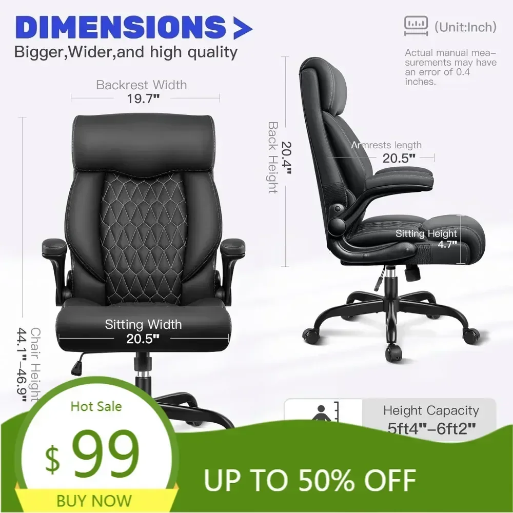 Bestsellerergonomic high-back  - Desk Setup Living Room บทวิจารณ์และราคา