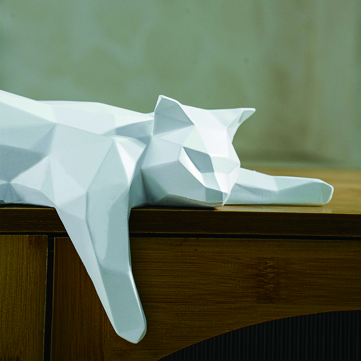 White Black Cat Statue - Geome - Desk Setup Black บทวิจารณ์และราคา