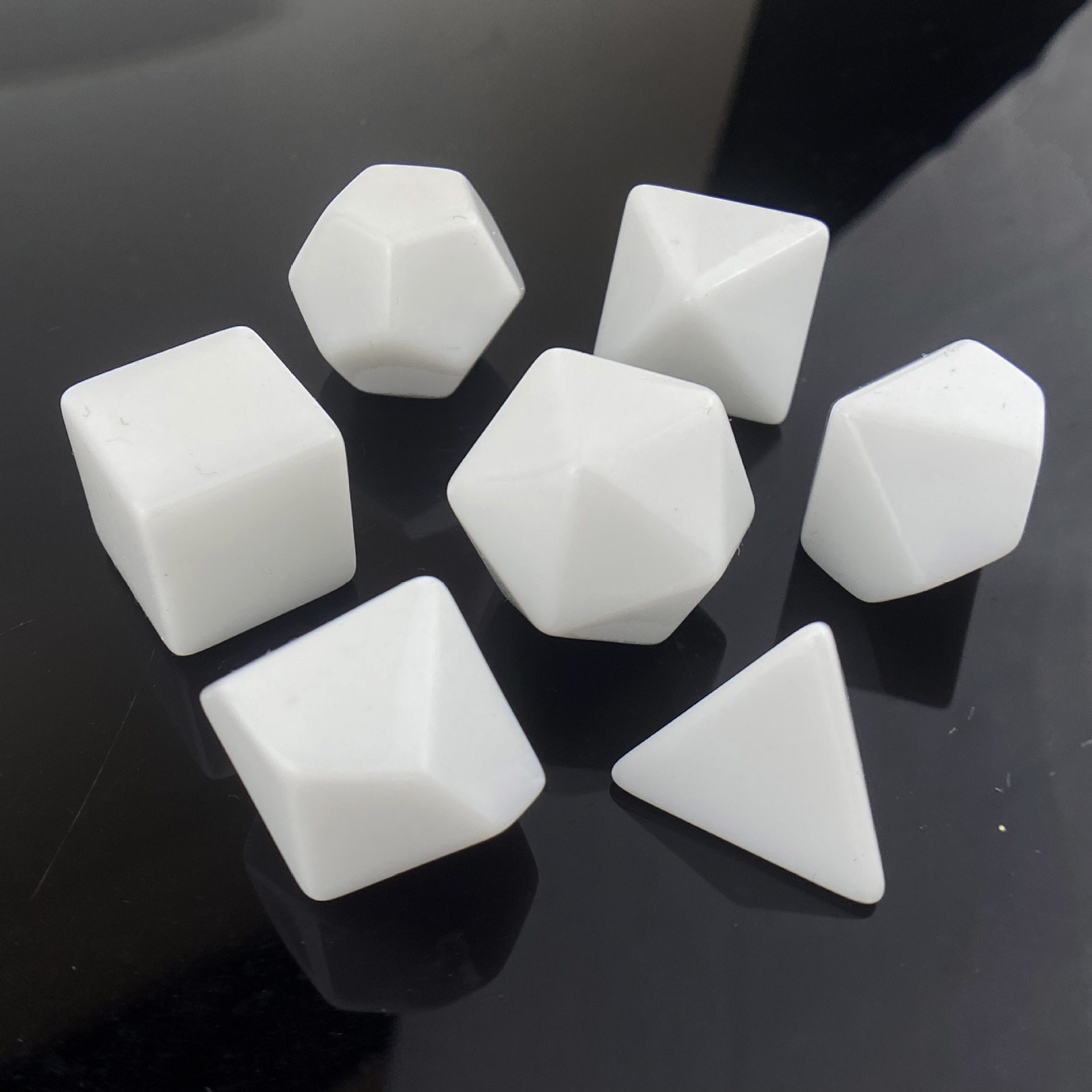 7 Pcs Set of Black White Blank - Desk Setup Black บทวิจารณ์และราคา