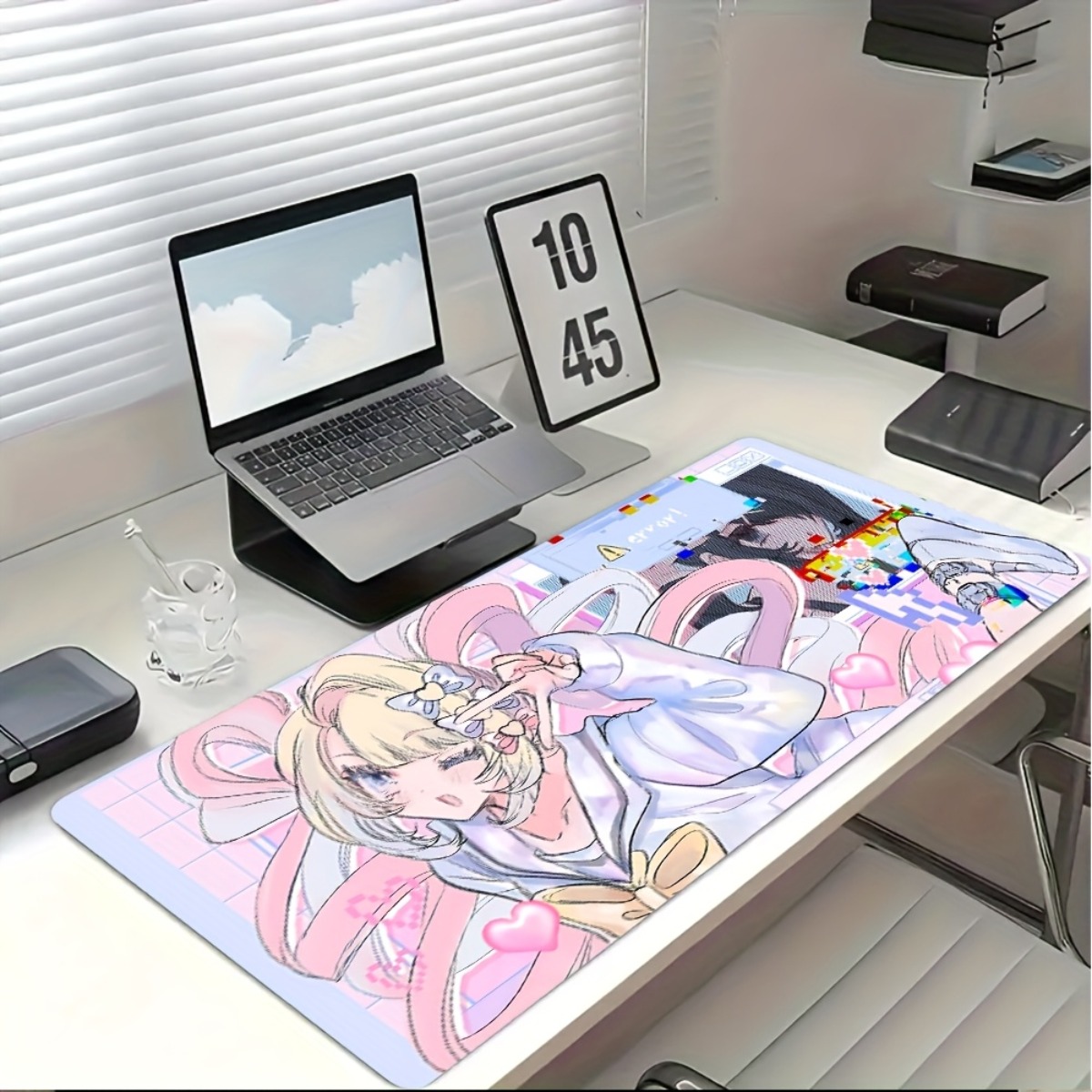 Pink Purple Anime Girl Rubber  - Desk Setup Girl บทวิจารณ์และราคา