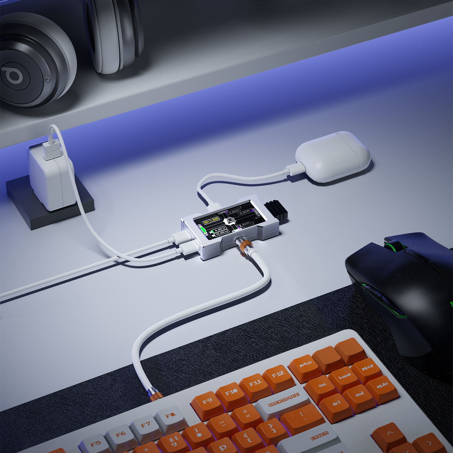 HMLAB ZNEO Gaming USB Hub - 2- - Desk Setup Usb Hub บทวิจารณ์และราคา